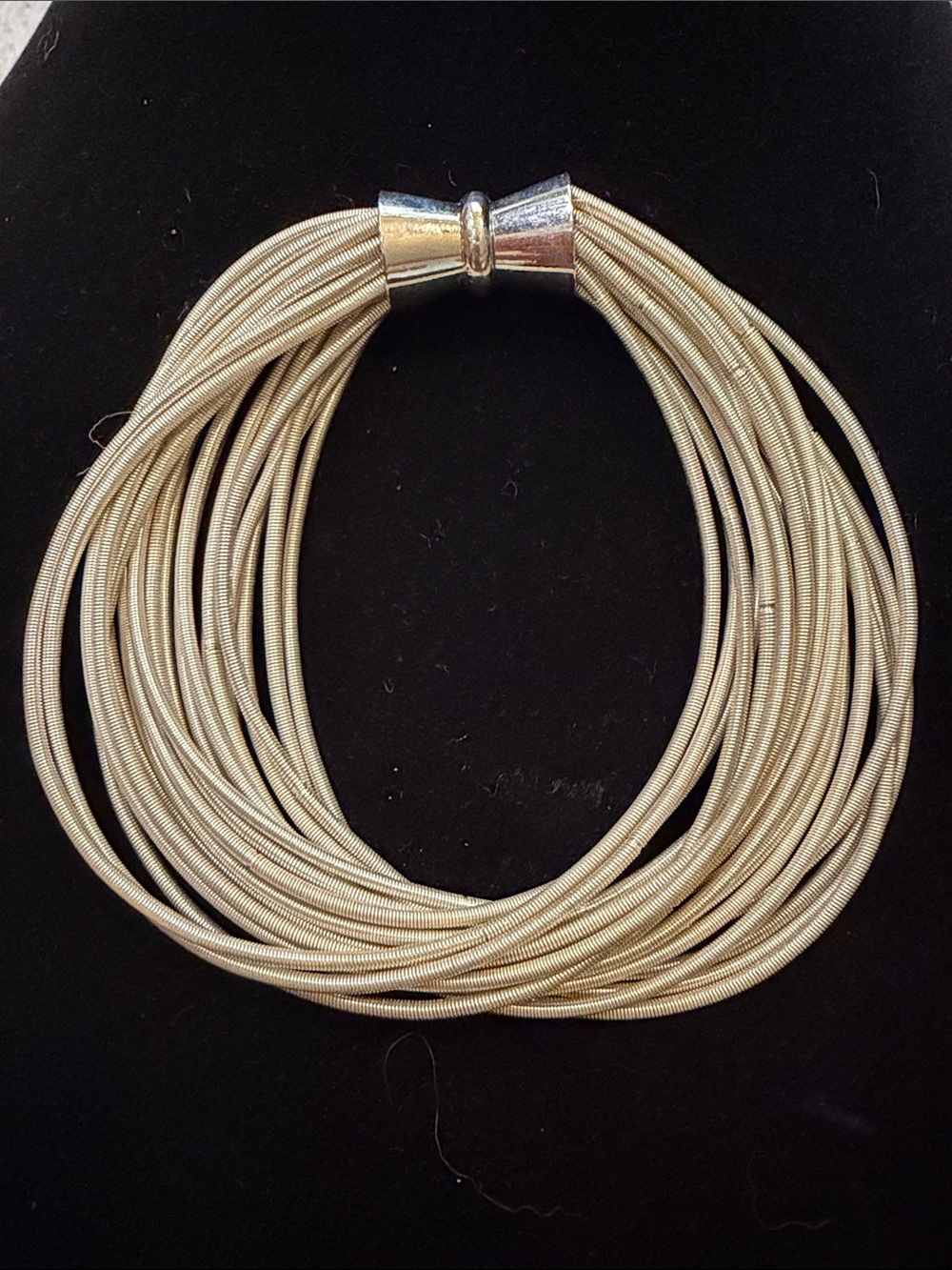 UNO de 50 Multi-Strand Silver Coil bracelet